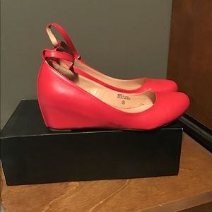 Chase & Chloe red wedge. Super cute!
